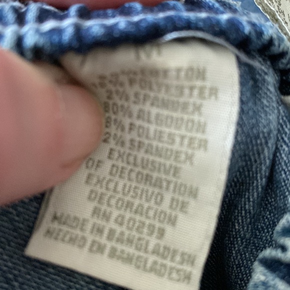 ERIKA Jeans w/Elastic Waistband, Embroidered Design on Legs - Picture 7 of 7